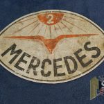 SMGO-0495 Mercedes WW2 era vehicle or part Tag 4.25x4"