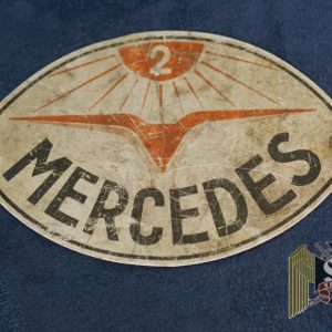 SMGO-0495 Mercedes WW2 era vehicle or part Tag 4.25x4"