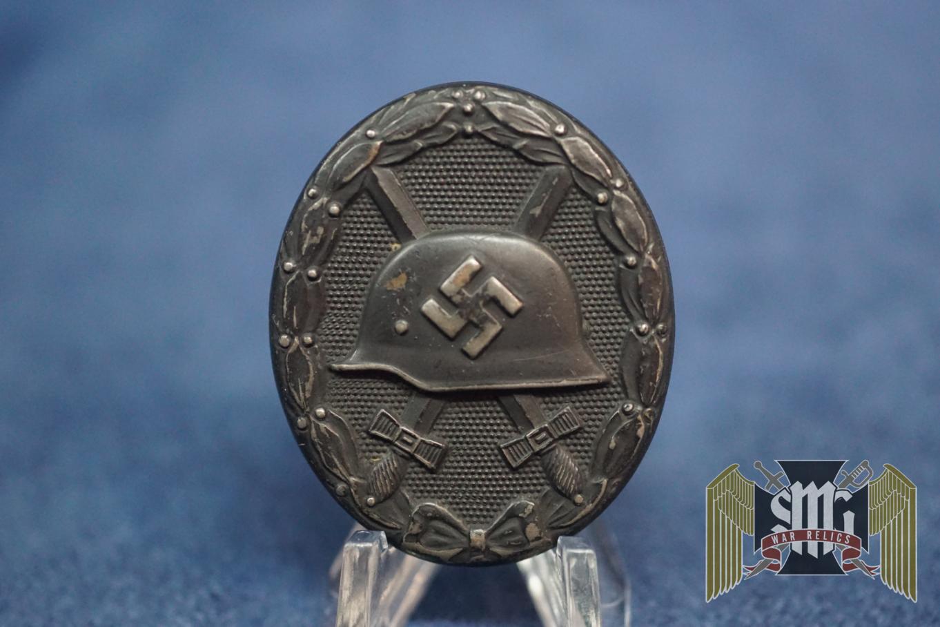 Black Wound Badge marked 65 by Klein & Quenzer