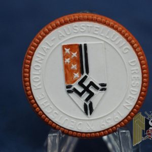 Colonial Bund Dresden 1939 Porcelain Medallion