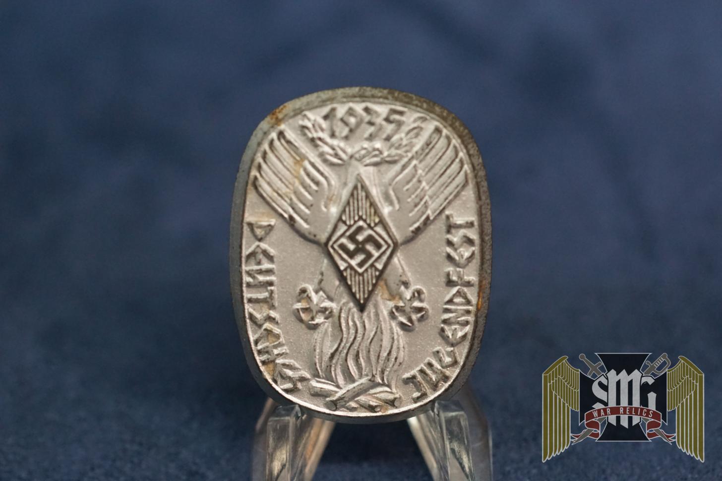 1935 Jugendfest Hitler youth Tinnie