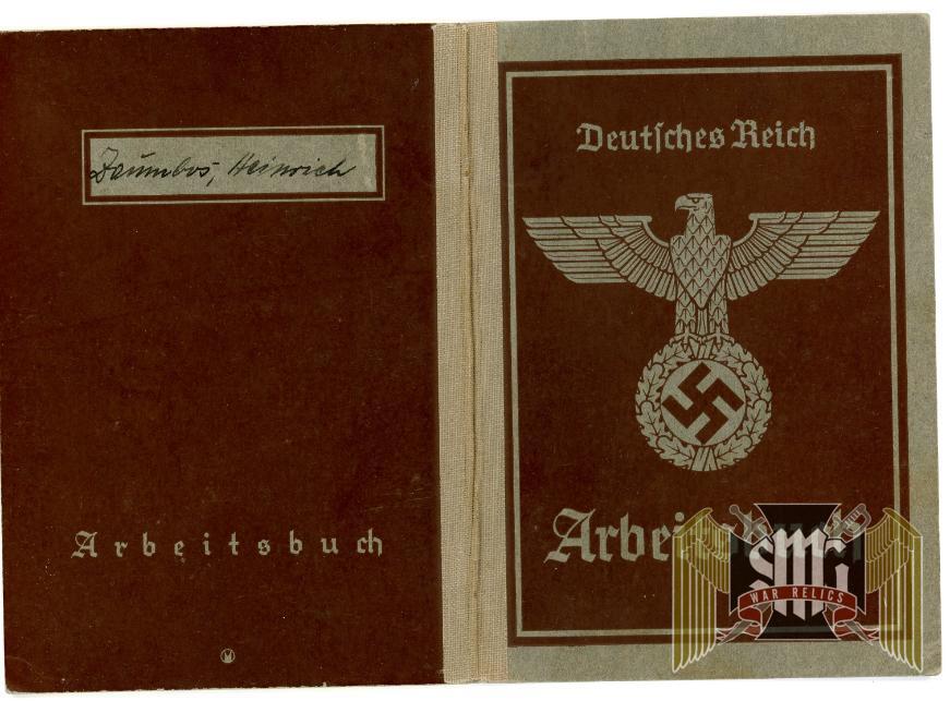 Second Type Arbeitsbuch for Munitions Worker