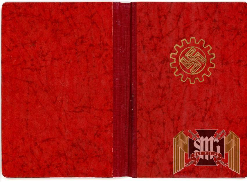 DAF Member Book for Luise Schnitz