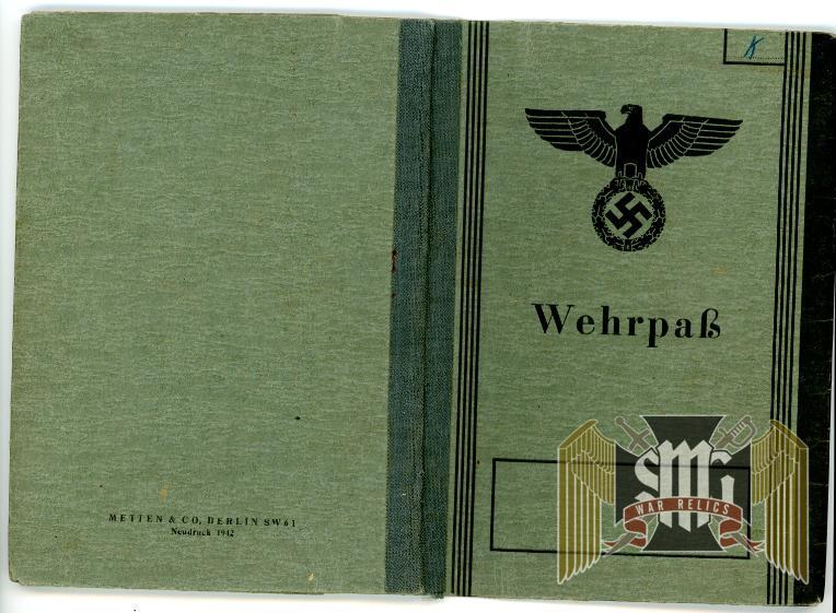 Wehrpass "Wilhelm Knoll" Landsturm