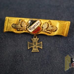WW1 Veteran Iron Cross Lapel Bar W/ Enamels