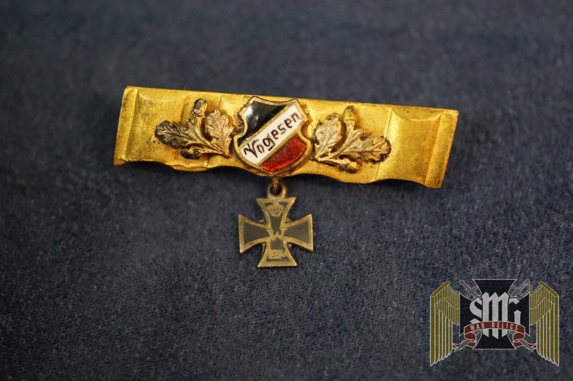 WW1 Veteran Iron Cross Lapel Bar W/ Enamels