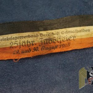 1925 German Veteran25 year Jubilee Ribbon