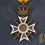 The Croix de guerre (French) or Oorlogskruis (Dutch) is a military decoration of the Kingdom of Belgium established by royal decree on 25 October 1915.[1] It was primarily awarded for bravery or other military virtue on the battlefield. The award was reestablished on 20 July 1940 by the Belgian government in exile for recognition of bravery and military virtue during World War II.[2] The post-1940 decoration could also be awarded to units that were cited. The decoration was again reestablished by royal decree on 3 April 1954 for award during future conflicts.[3] World War I Reverse of the WW1 Croix de guerre Award statute The World War I Croix de guerre was established by royal decree on 25 October 1915 as an award for bravery or other military virtue on the battlefield. It was only awarded to individuals. The Croix de guerre was not only awarded for bravery but also for three years or more of service on the front line, or for good conduct on the battlefield. It was also awarded to volunteers older than 40 or younger than 16 after a minimum of 18 months of service, to escaped prisoners of war rejoining the armed forces, and to military personnel who were placed on inactive duty because of injury.[1]
