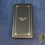 WW2 Era Cased Bronze star w/ribbon bar and lapel pin