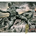 Sturmpioniere vor dem Festungswerk Postcard