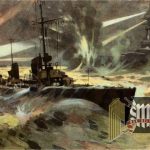 NSKOV Torpedoboot Nachtangriff auf ein englisches Schlachtschiff Postcard