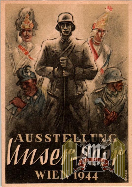 Ausstellung Unser Heer Wien 1944 Postcard