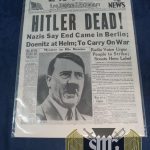 Hitler Dead! Newspaper Cover Print