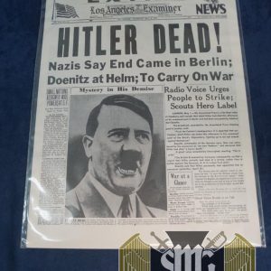 Hitler Dead! Newspaper Cover Print
