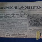 Rheinische Landeszeitung Newspaper Jan 1945