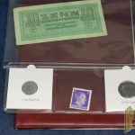 German Currency in leatherette folder