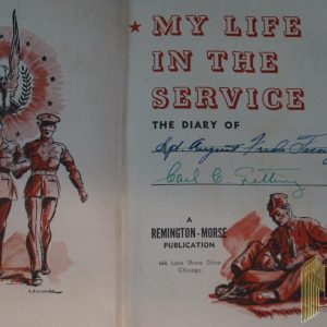 My Life in The Service book with entries from Engineer Private