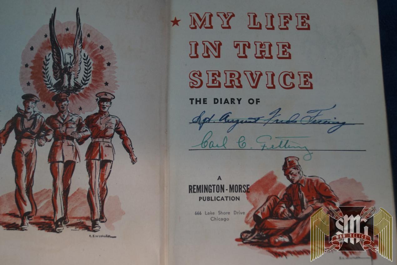 My Life in The Service book with entries from Engineer Private