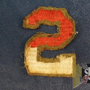 US 2nd army cut out khaki WW2 era patch