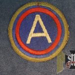 US 3rd Army Insignia WW2 era green border