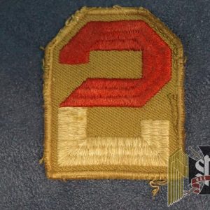 US 2nd army on khaki WW2 era patch