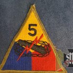 WW2 5th Armored cut edge patch