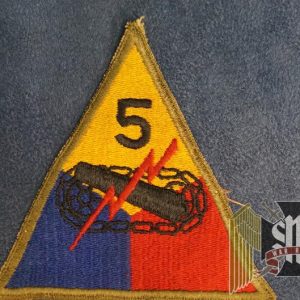 WW2 5th Armored cut edge patch