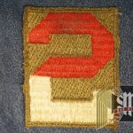 SMGO-0779 US 2nd army square type WW2 era patch $25
