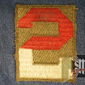 SMGO-0779 US 2nd army square type WW2 era patch $25