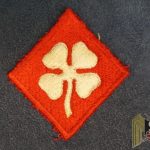 US 4th army class patch cut edge