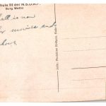 Gau Schedule III der NSDAP postcard with English writing