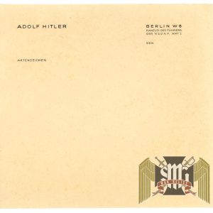 Adolf Hitler Berlin Chancellery Stationary Short sheet