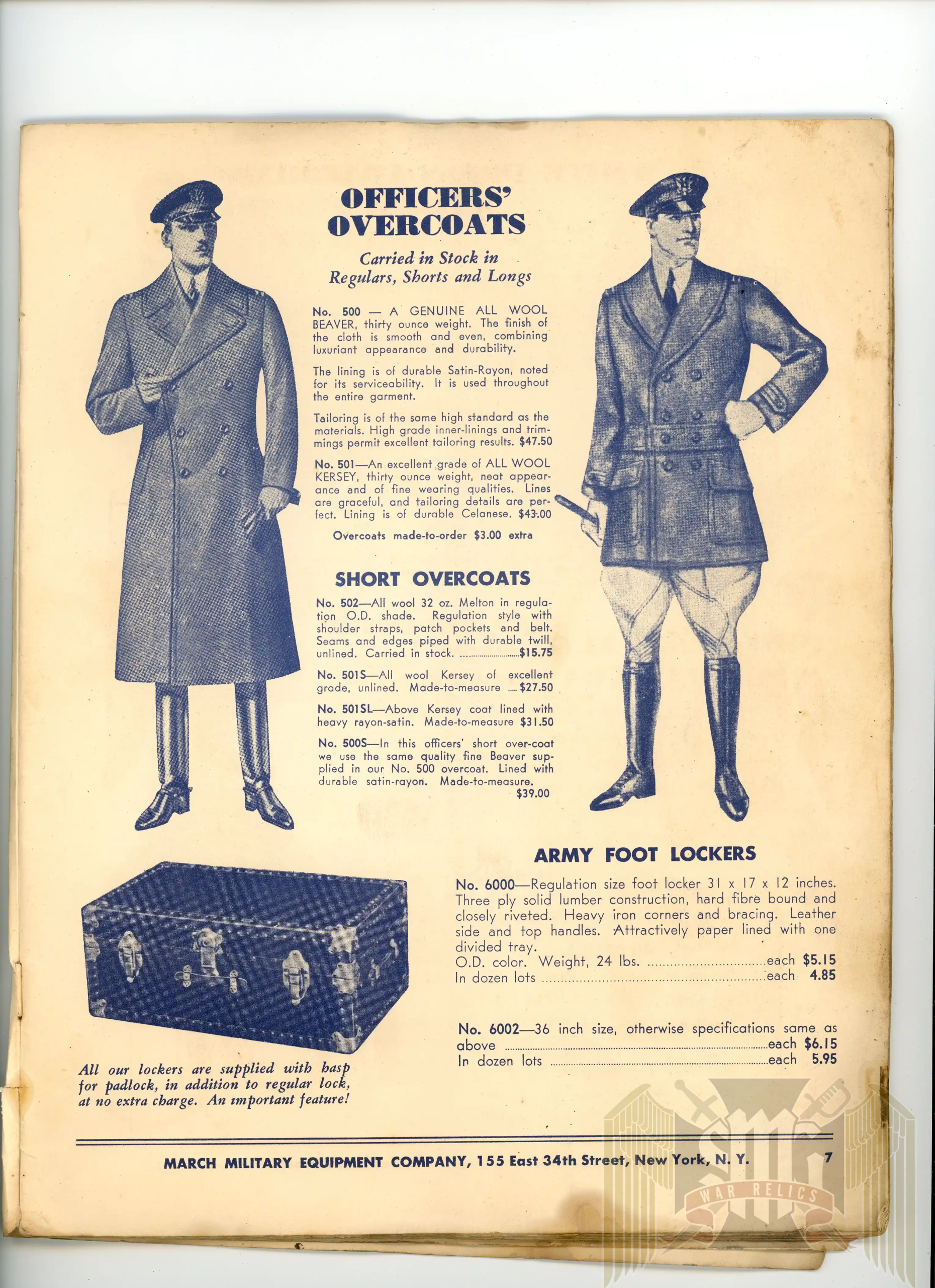 US Military Equipment Catalogue 1941-1942 Free Reference