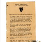 D+1 Memo, Eisenhower D day memo Plus others