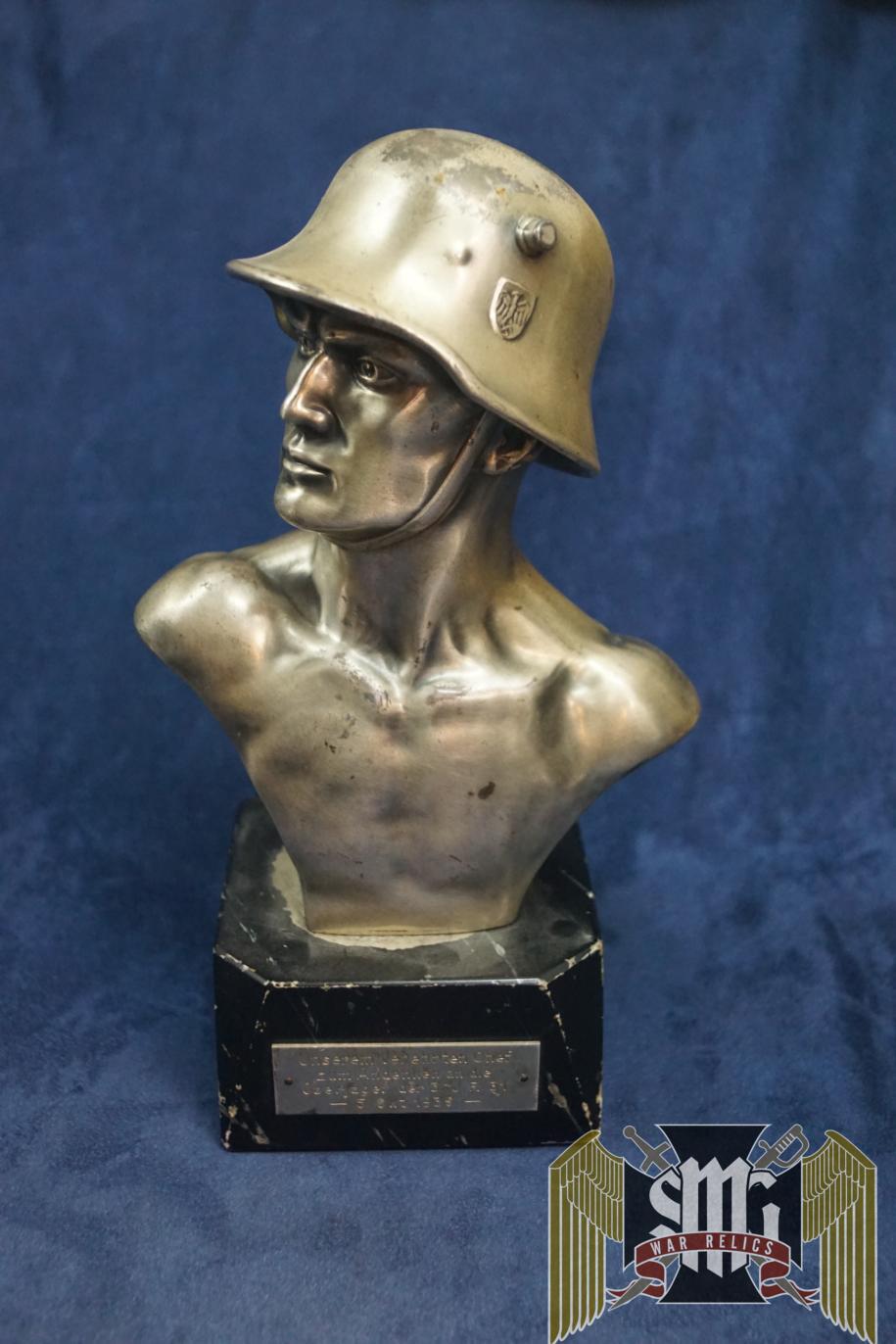 Bronze Bust Of heer Soldier