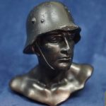 Bronze Bust Of heer Soldier