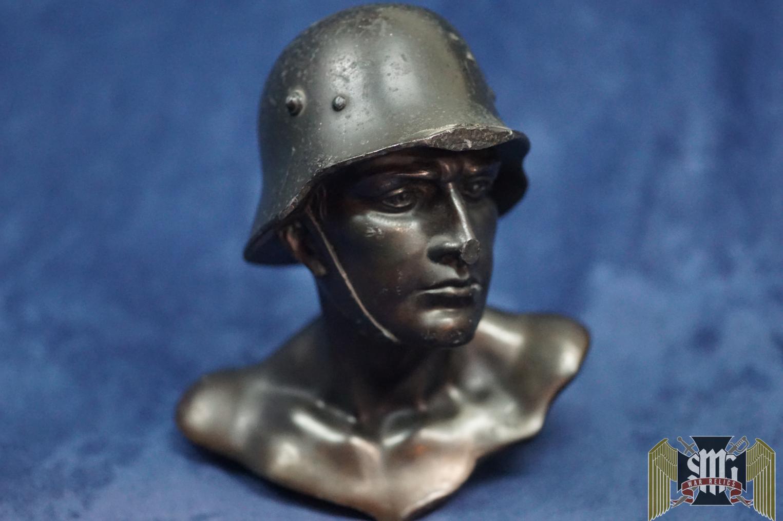 Bronze Bust Of heer Soldier