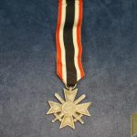 Late Period Zinc War Merit Cross w/swords by J.E. Hanner & Söhne