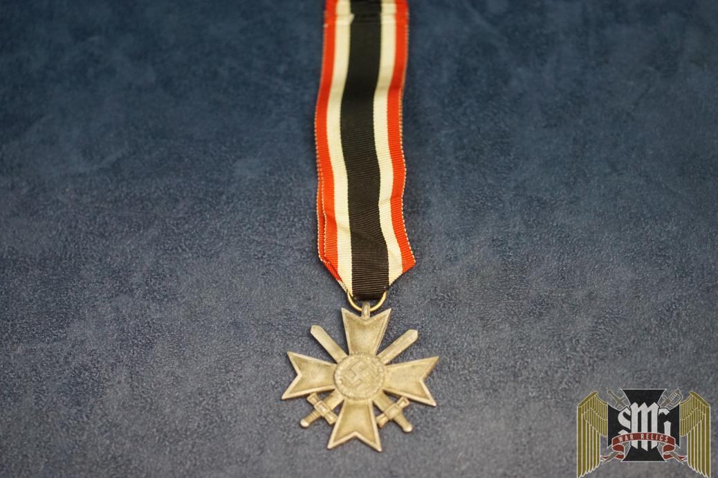 Late Period Zinc War Merit Cross w/swords by J.E. Hanner & Söhne