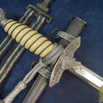 2nd model Luftwaffe dagger by Spitzer With Gold hangers
