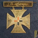 US civil war 5th Corps badge in Silver