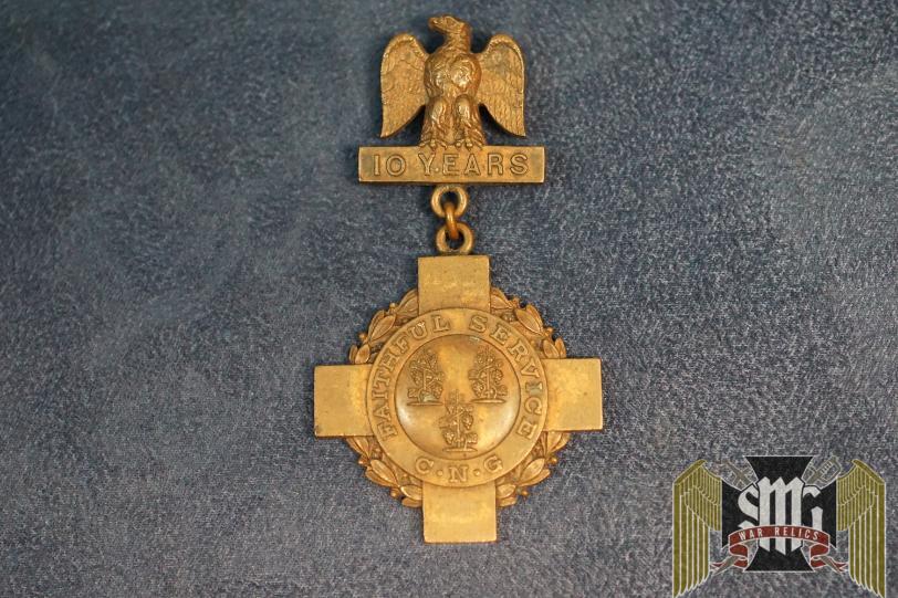 Connecticut 10 yr faithful service award for KIA WW1 soldier Archie Brown