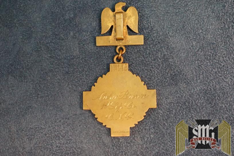 Connecticut 10 yr faithful service award for KIA WW1 soldier Archie Brown
