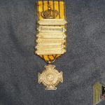Dutch Expeditionary cross Private purchase in silver with 6 battle bars
