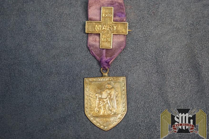 Masonic Mary Medal 1869 to 1876 1887 Banner Committee