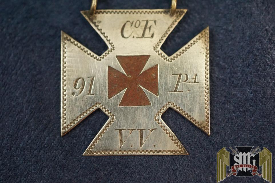 91st Pennsylvania E company Civil War era Brooch For Joseph H. Smith