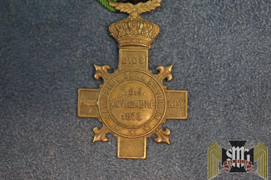 Spain battle of Montejurra 1873 medal