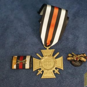 Hindenburg Cross with ribbon bar and Lapel button