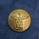 NSDAP uniform button in gold 25mm