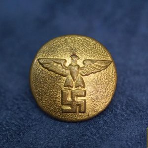 NSDAP uniform button in gold 25mm